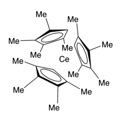 Tris(tetramethylcyclopentadienyl)cerium(III) Chemical Structure